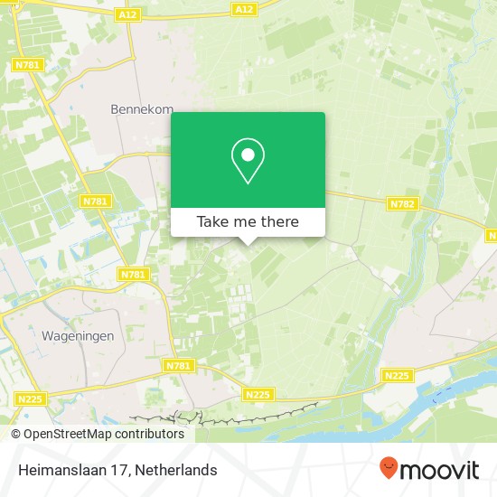 Heimanslaan 17, 6705 AD Wageningen-Hoog map