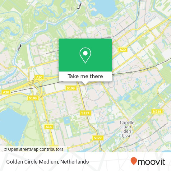 Golden Circle Medium, Grote Beer 66 map