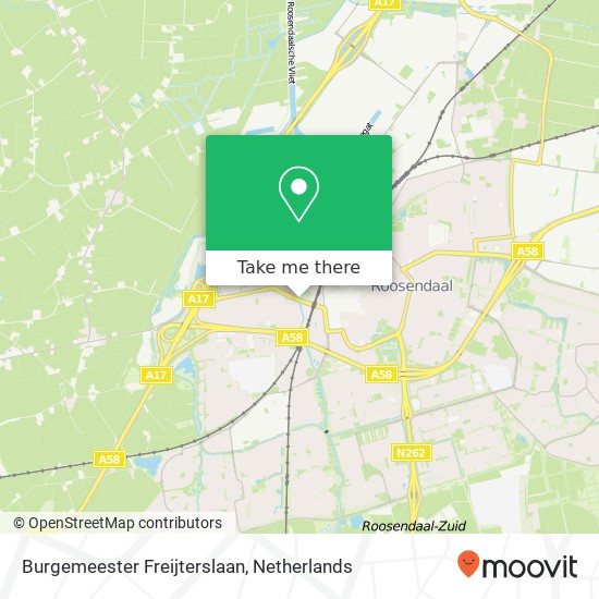 Burgemeester Freijterslaan, 4703 Roosendaal Karte