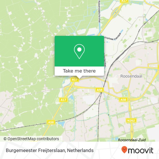 Burgemeester Freijterslaan, 4703 Roosendaal map