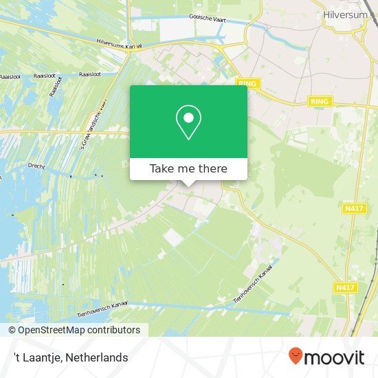 't Laantje, 1231 Loosdrecht Karte