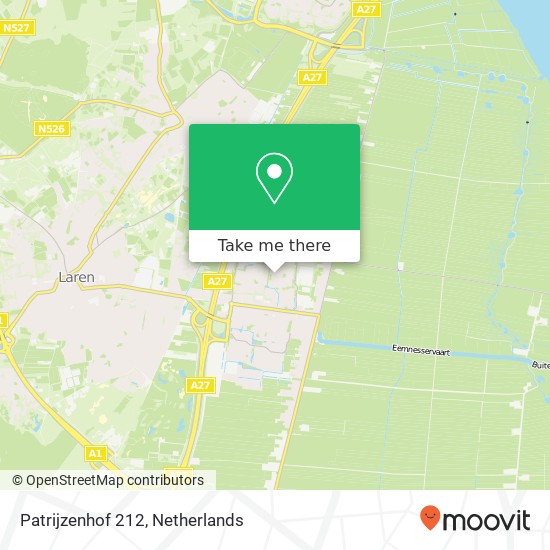 Patrijzenhof 212, 3755 EX Eemnes map
