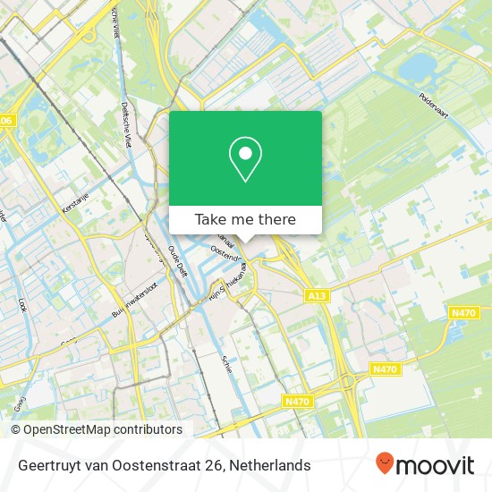 Geertruyt van Oostenstraat 26, 2612 RG Delft map