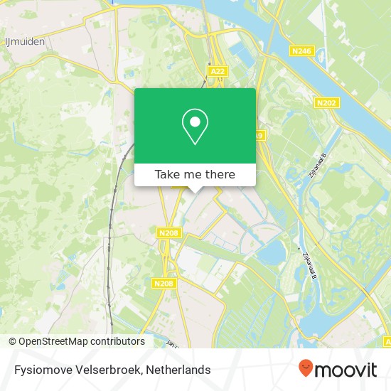 Fysiomove Velserbroek, Zadelmakerstraat 44 Karte