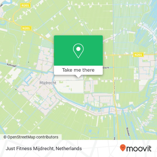 Just Fitness Mijdrecht, Rendementsweg 10A map