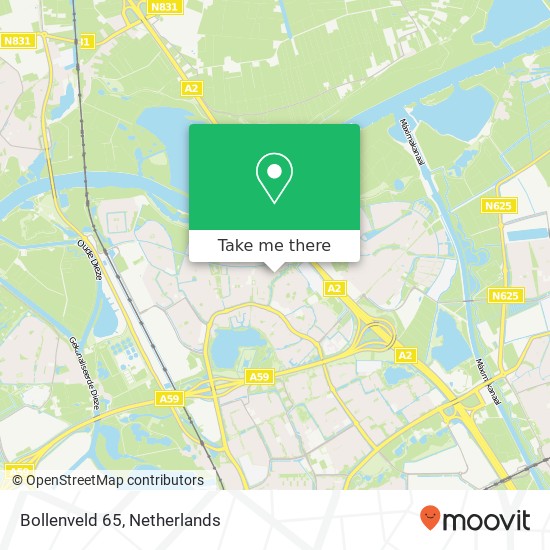 Bollenveld 65, 5235 NL 's-Hertogenbosch Karte