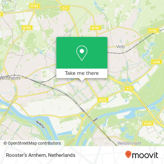 Rooster's Arnhem, Hanzestraat 308 map
