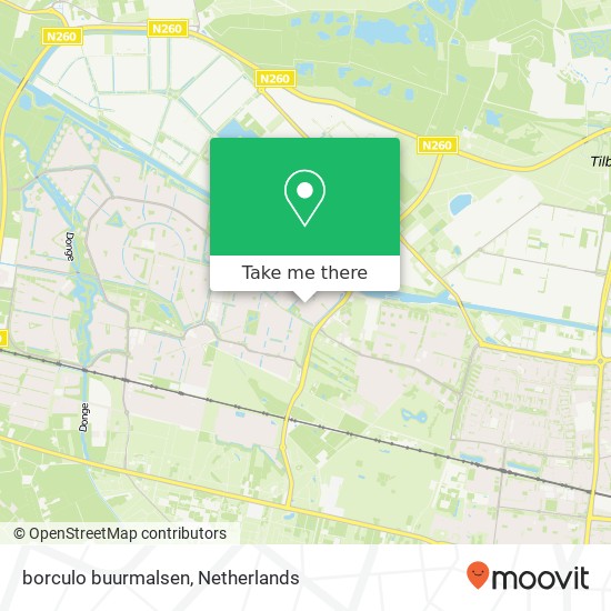 borculo buurmalsen, 5043 ZR Tilburg map
