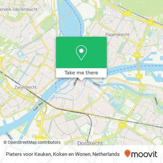 Pieters voor Keuken, Koken en Wonen, Nieuwkerksplein 100 map