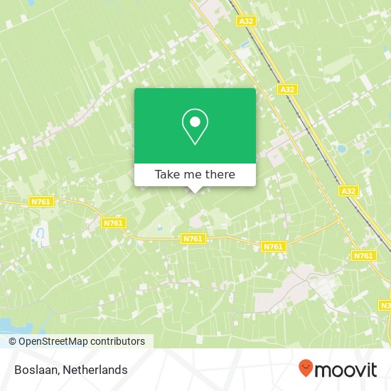 Boslaan, 8338 Willemsoord map
