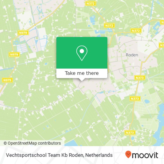 Vechtsportschool Team Kb Roden, Dorpsstraat 10A map