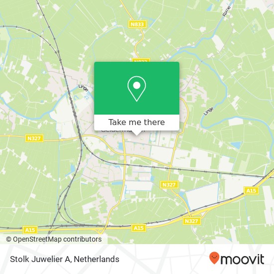 Stolk Juwelier A, Anna Paulownastraat 35 map