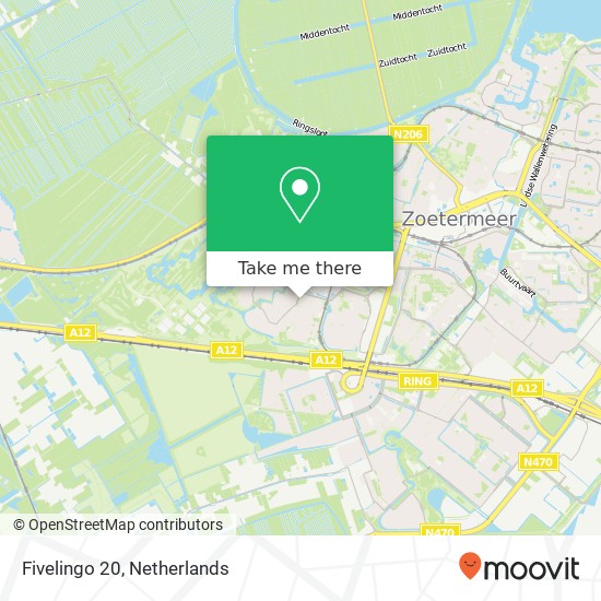 Fivelingo 20, 2716 BE Zoetermeer map