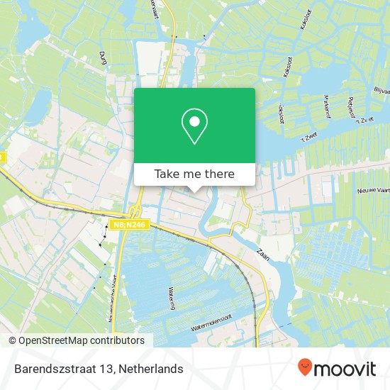 Barendszstraat 13, 1521 KG Wormerveer map