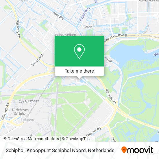 Schiphol, Knooppunt Schiphol Noord map