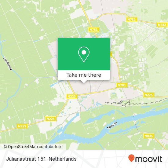 Julianastraat 151, 6707 DD Wageningen map