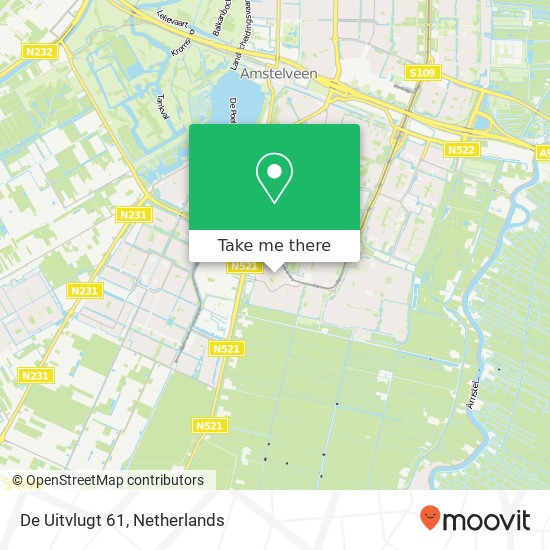De Uitvlugt 61, 1188 JR Amstelveen map