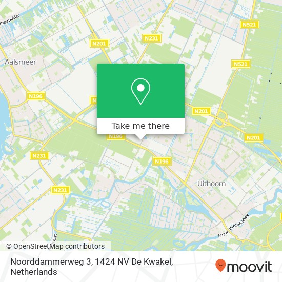 Noorddammerweg 3, 1424 NV De Kwakel map