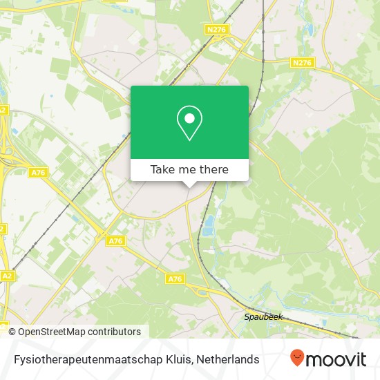 Fysiotherapeutenmaatschap Kluis, Kluis 36A map