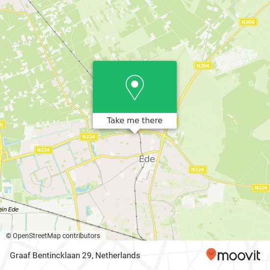 Graaf Bentincklaan 29, 6712 GS Ede map