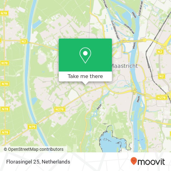 Florasingel 25, 6214 VN Maastricht map