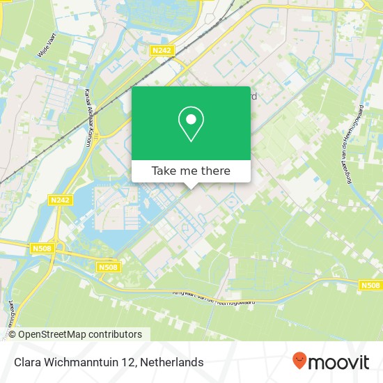 Clara Wichmanntuin 12, Clara Wichmanntuin 12, 1705 JZ Heerhugowaard, Nederland map