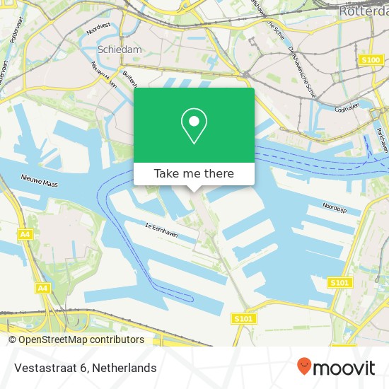 Vestastraat 6, 3089 RM Rotterdam map