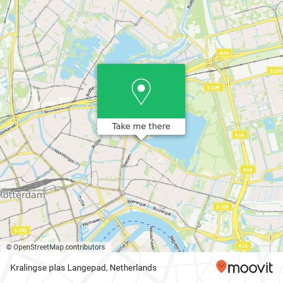 Kralingse plas Langepad, 3062 Rotterdam map