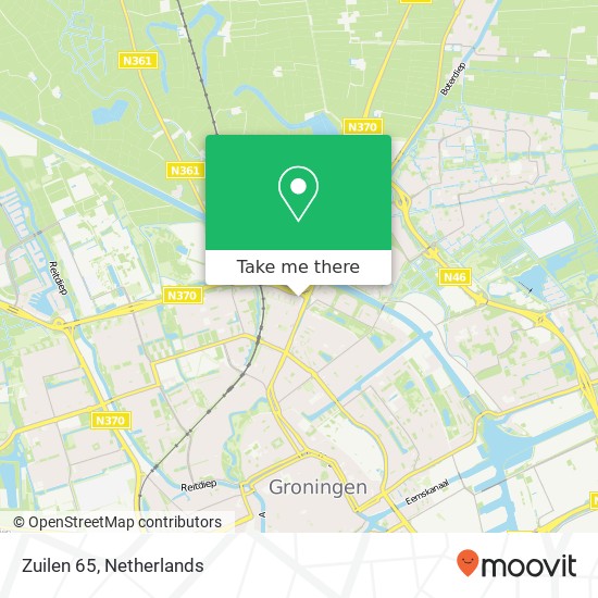 Zuilen 65, 9716 Groningen Karte