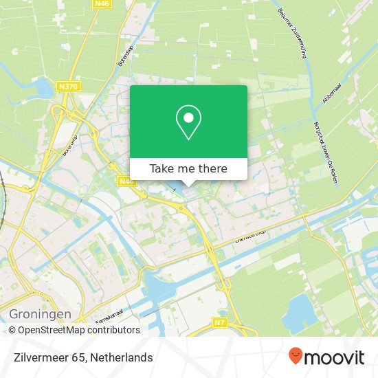 Zilvermeer 65, 9735 BD Groningen map