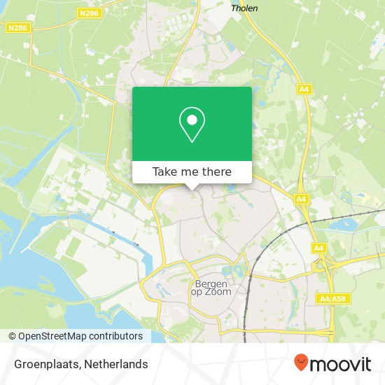 Groenplaats, 4613 GS Bergen op Zoom map