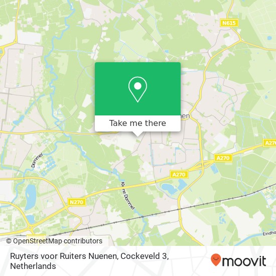 Ruyters voor Ruiters Nuenen, Cockeveld 3 map