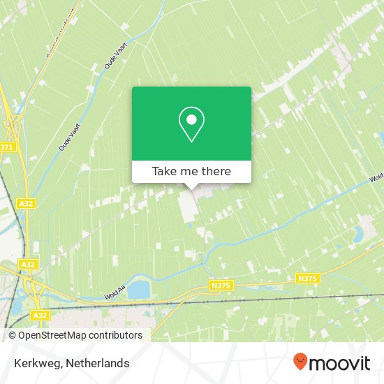 Kerkweg, 7961 Ruinerwold map