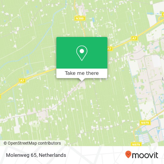 Molenweg 65, 9365 PB Niebert map