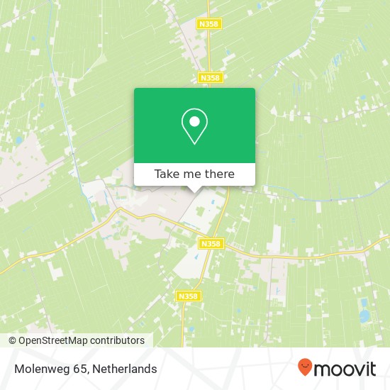 Molenweg 65, 9231 HP Surhuisterveen map