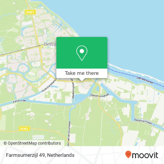 Farmsumerzijl 49, Farmsumerzijl 49, 9936 GC Farmsum, Nederland Karte
