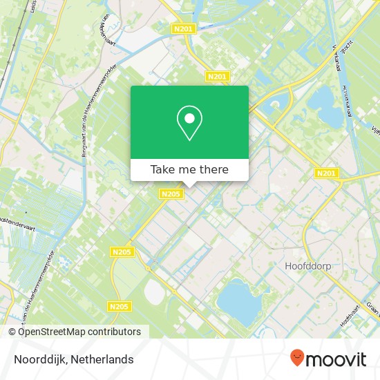 Noorddijk, Noorddijk, 2134 XD Hoofddorp, Nederland Karte