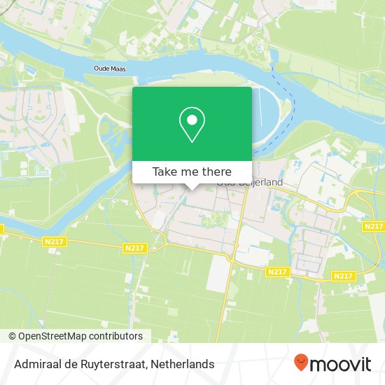 Admiraal de Ruyterstraat, 3262 XR Oud-Beijerland map