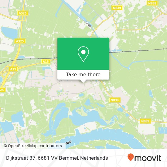 Dijkstraat 37, 6681 VV Bemmel map