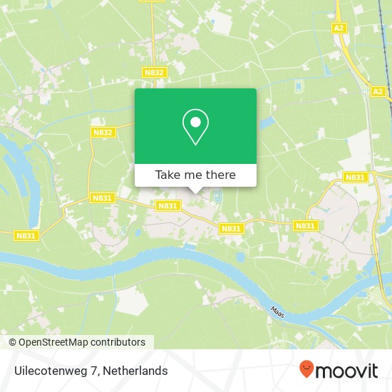 Uilecotenweg 7, 5324 JT Ammerzoden map