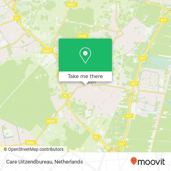 Care Uitzendbureau, Nieuweweg 28 map