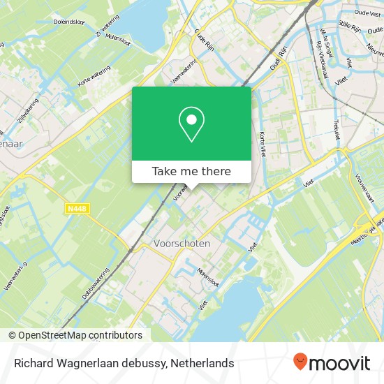 Richard Wagnerlaan debussy, 2253 CC Voorschoten map