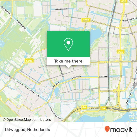 Uitwegpad, 1068 Amsterdam map