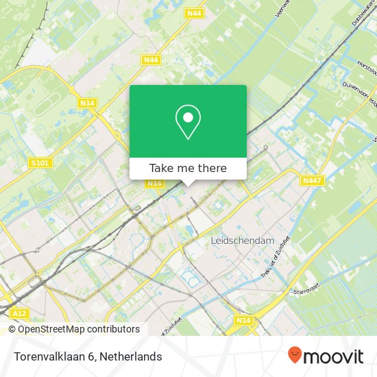 Torenvalklaan 6, 2261 EZ Leidschendam Karte