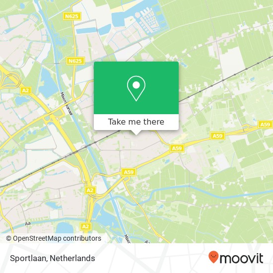 Sportlaan, 5242 CW Rosmalen map