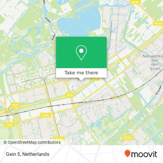 Gein 5, 3068 GJ Rotterdam map