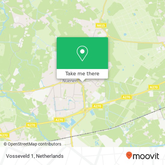 Vosseveld 1, 5673 LR Nuenen map