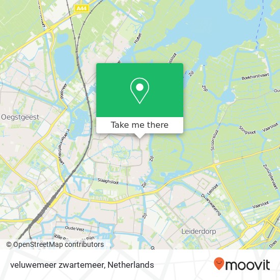 veluwemeer zwartemeer, 2317 Leiden Karte