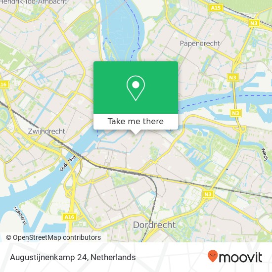 Augustijnenkamp 24, 3311 XC Dordrecht Karte