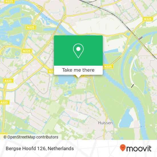 Bergse Hoofd 126, 6834 DC Arnhem map